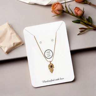Custom Logo Necklace Earring Jewellery Display Car Calling Card