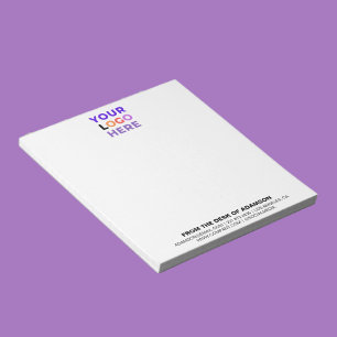 Custom Logo No Minimum   Personalized Office  Notepad