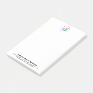 Custom Logo No Minimum   Personalized Office  Post-it Notes