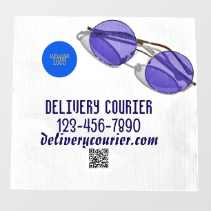 Custom Logo Note on a Napkin Window Cling