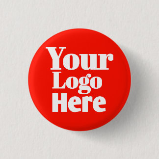 Custom Logo or other design upload  1 Inch Round Button