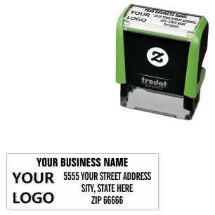 Custom Logo or Photo Address Stamp Example