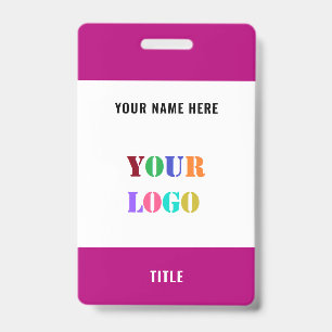 Custom Logo or Photo Business Personalized Badge