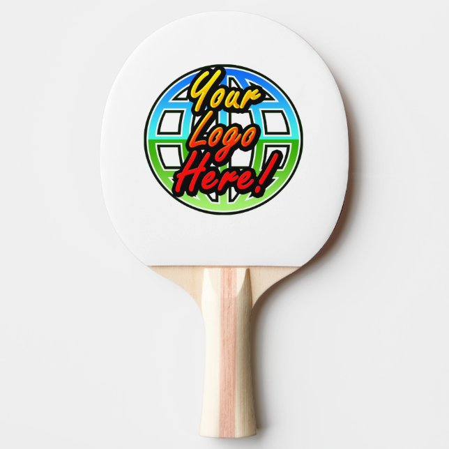 Custom Logo or Photo Personalized Ping Pong Paddle (Front)