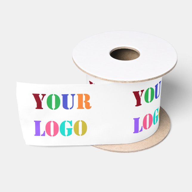 Custom Logo or Photo Personalized Ribbon Gift Satin Ribbon (Spool)