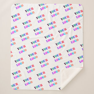 Custom Logo or Photo Personalized Sherpa Blanket