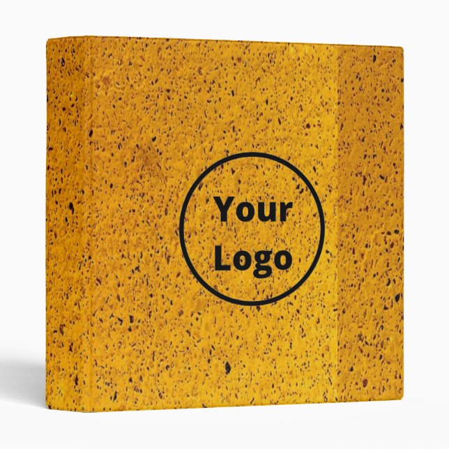 Custom logo orange rough surface print binder (Front/Spine)