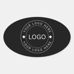 Custom Logo Oval Sticker