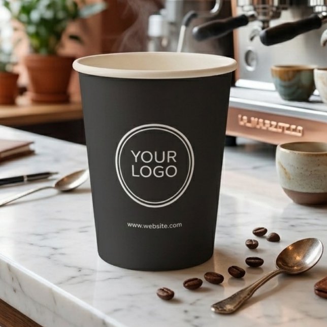 Custom Logo Paper Cups | Minimalist Business  (Creator Uploaded)