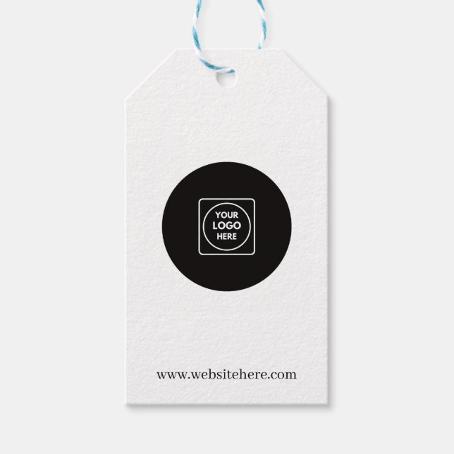 Custom Logo Paper Hang Tag With String Label (Front)