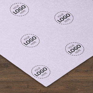 Custom Logo Pattern Lavender Promotional  Tissue Paper