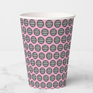 Custom Logo Pattern Personalized Business Branding Paper Cups