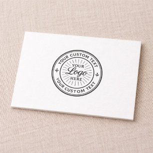 Custom Logo Personalized Business Branding Seal Thank You Card