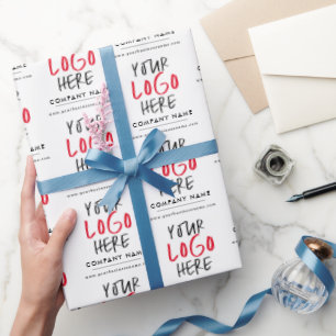 Custom Logo Personalized Business Branding Wrapping Paper