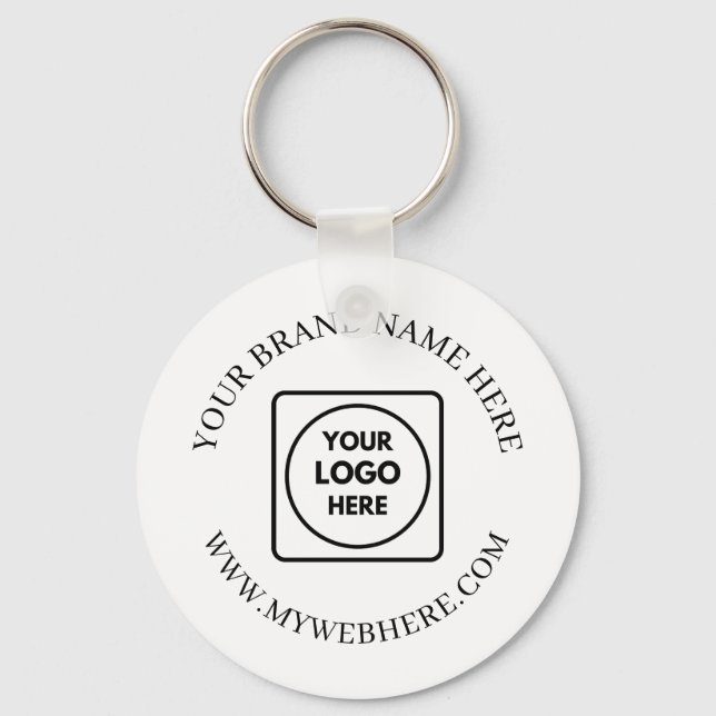 Custom Logo Personalized Business Promo Keychains (Front)