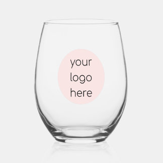 Custom Logo Personalized Stemless  Stemless Wine Glass