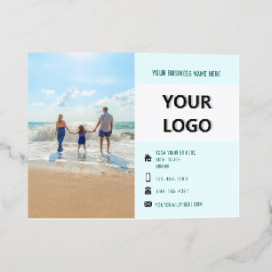 Custom Logo , Photo and QR Code Business Brochures