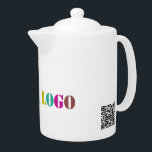 Custom Logo Photo Business Promotional Teapot<br><div class="desc">Custom Logo Your Business Promotional Personalized Gift - Make Unique Your Own Design - Add Your Logo / Image / Text / more - Resize and move or remove and add elements / image with customization tool. Choose / add your favourite background / text colours ! Good Luck - Be...</div>