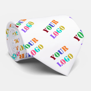 Custom Logo Photo Colours Neck Tie Promotional Gif