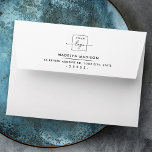 Custom logo photo graphic A7<br><div class="desc">Custom A7 envelopes featuring template fields for your logo (photo or other graphic) and return address on the back flap. Create customized envelopes for your business or event.</div>
