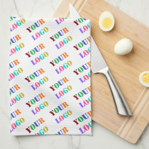 Custom Logo Photo Kitchen Towel - Your Colour