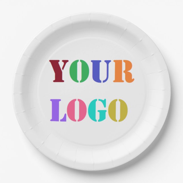 Custom Logo Photo Paper Plates Promotional Company (Front)