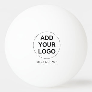 Custom Logo Ping Pong Ball - White