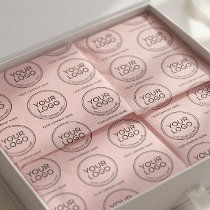 Custom Logo Pink Personalized Business Packaging Tissue Paper