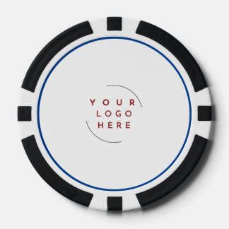 Custom Logo Poker Chip Business Card – Add QR Code
