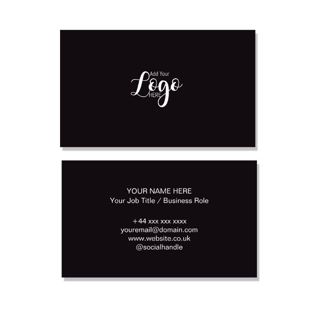Custom Logo Professional Business Card Template |  (Creator Uploaded)