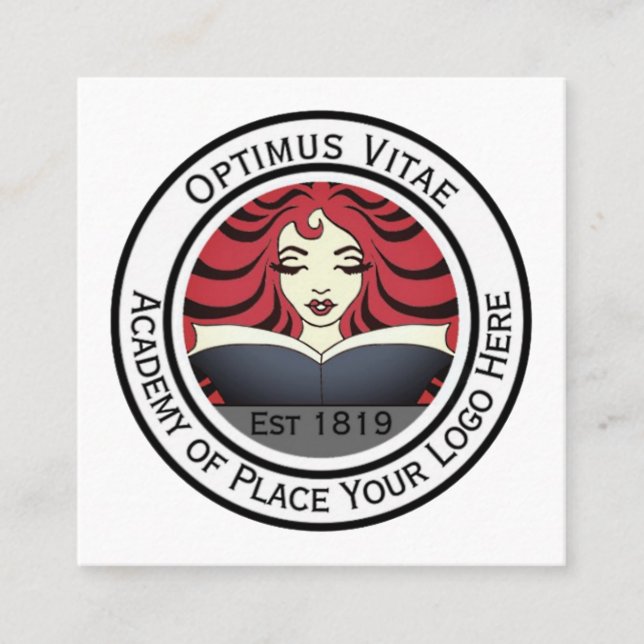 Custom Logo Professional Company Square Business Card (Front)
