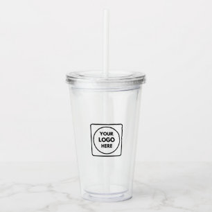 Custom Logo Professional Corporate Swag Design Acrylic Tumbler