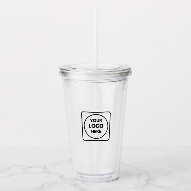 Custom Logo | Professional Corporate Swag Design Acrylic Tumbler (Front)