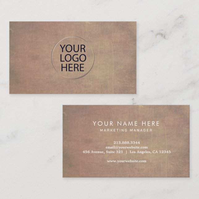 Custom Logo  | professional Kraft paper  Business Card (Front/Back)