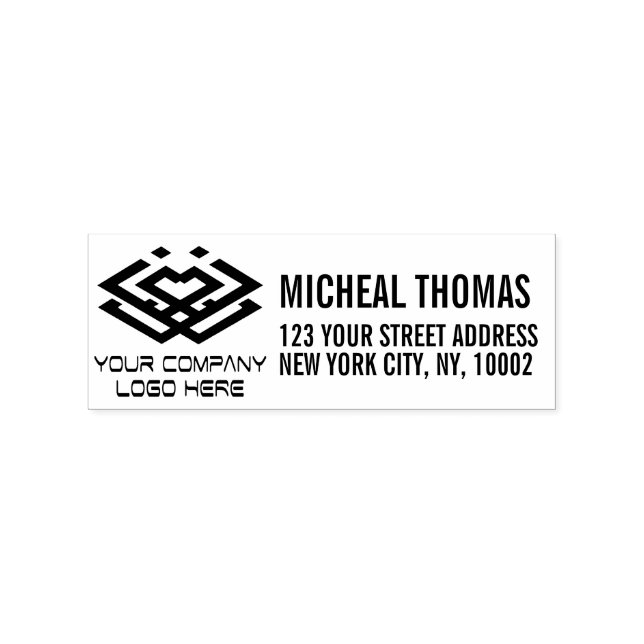 Custom logo Professional Return Address Rubber Stamp (Imprint)