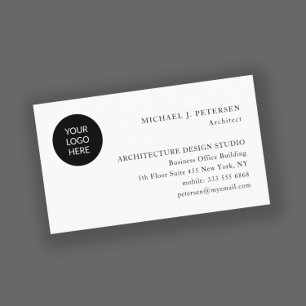 Custom logo professional simple minimalist business card
