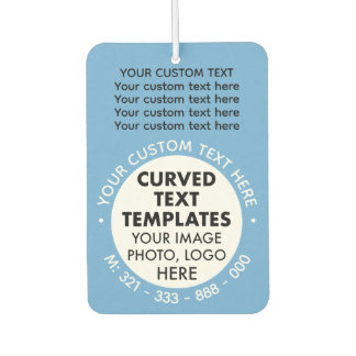 Custom Logo Promotional BLUE Car Air Freshener