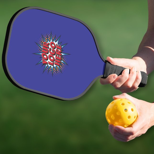 Custom Logo Promotional Blue Pickleball Paddle (Creator Uploaded)