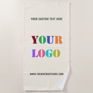 Custom Logo Promotional Business Personalized Beach Towel