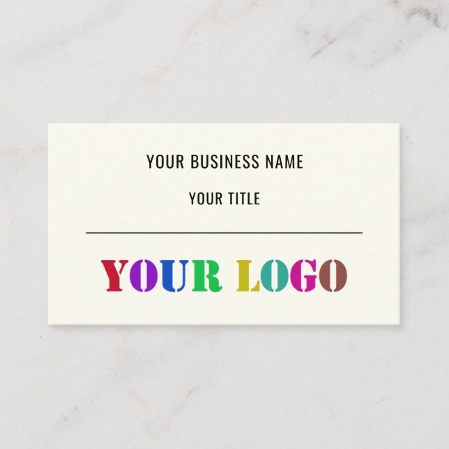 Custom Logo Promotional Business Personalized  Business Card (Front)