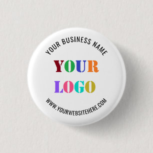 Custom Logo Promotional Business Personalized  But 1 Inch Round Button