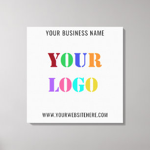 Custom Logo Promotional Business Personalized Canvas Print