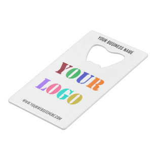 Custom Logo Promotional Business Personalized  Credit Card Bottle Opener