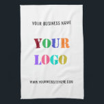 Custom Logo Promotional Business Personalized  Kitchen Towel<br><div class="desc">Custom Logo and Text Promotional Business Personalized  - Add Your Logo / Image and Text / Information - Resize and move elements with customization tool. Choose / add your favourite background colour !</div>