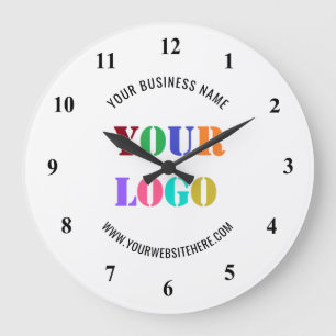 Custom Logo Promotional Business Personalized   Large Clock
