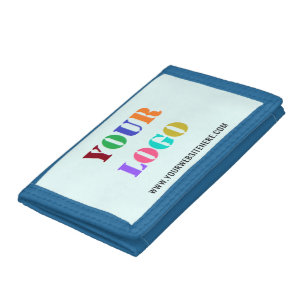 Custom Logo Promotional Business Personalized Trifold Wallet