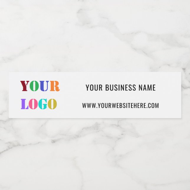 Custom Logo Promotional Business Personalized Water Bottle Label (Single Label)