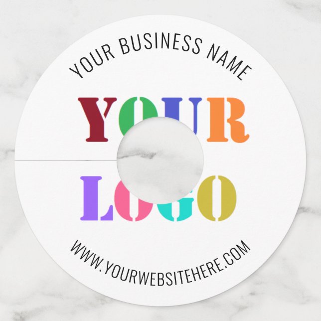 Custom Logo Promotional Business  Wine Glass Tags (Front)