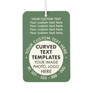 Custom Logo Promotional GREEN Car Air Freshener