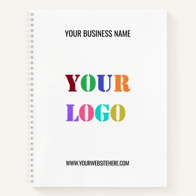 Custom Logo Promotional Your Business Notebook (Front)